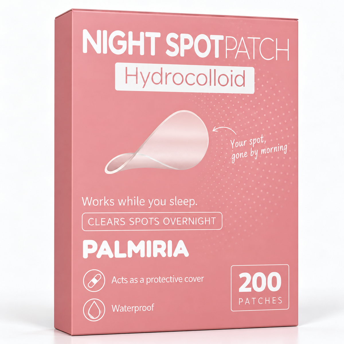 PALMIRIA Night Spot Patch box, 200 hydrocolloid patches