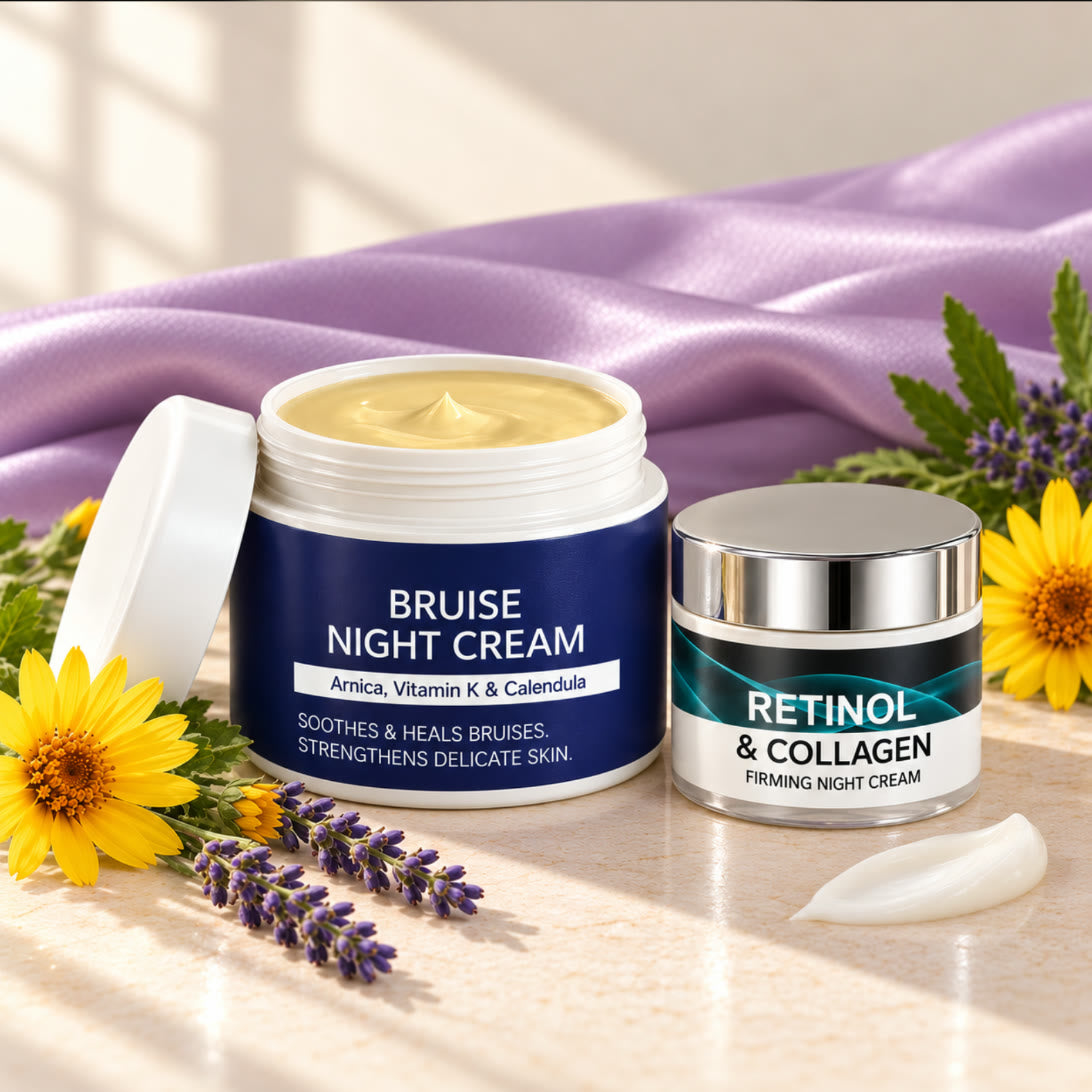 Rebuild Night Cream Duo: Bruise Night Cream and Firming Night Cream
